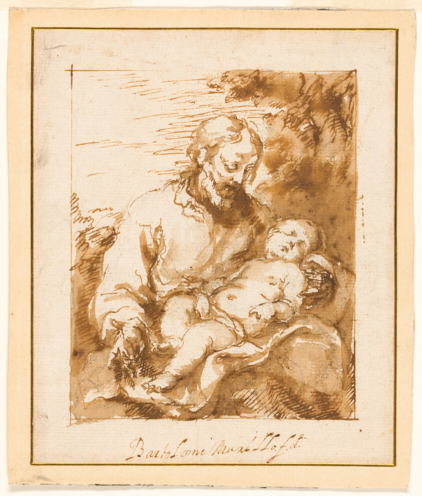 Saint Joseph and the Sleeping Christ Child