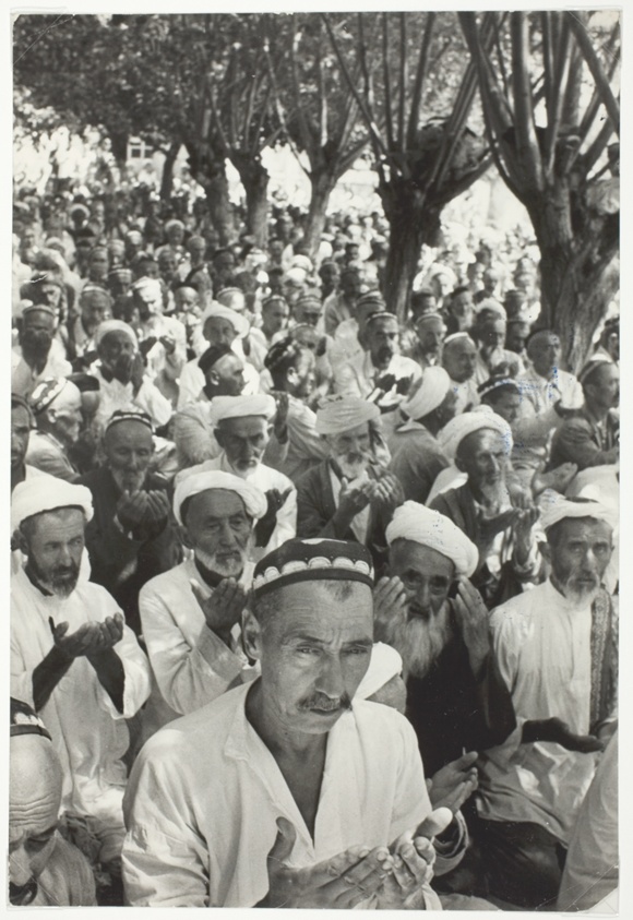 Uzbek Moslem Men at Prayer