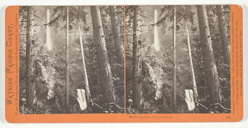 Multnomah Falls, Columbia River, No. 1239 from the series "Watkins' Pacific Coast"