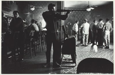 Target Shooting in New Orleans Bar