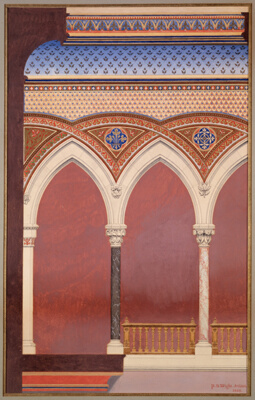 National Academy of Design: Elevation of the Proposed Stenciling for the Central Stairwell of the "N.Y. Academy of Design"