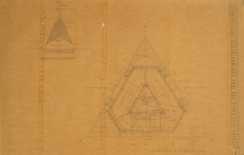 Irma Bartman House, Design #1, "Hickory Hill House"
