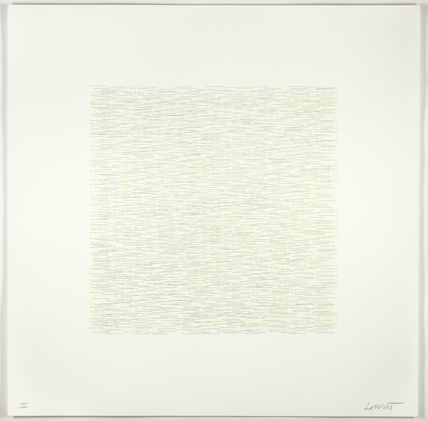 Lines of One Inch, Four Directions, Four Colors, from Sixteen Lithographs in Color