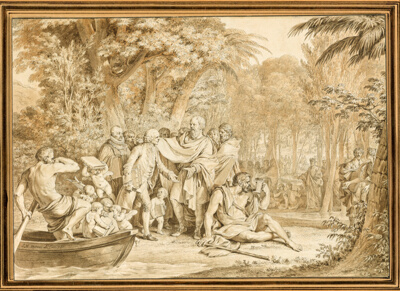 The Arrival of Jean-Jacques Rousseau to the Champs-Élysées