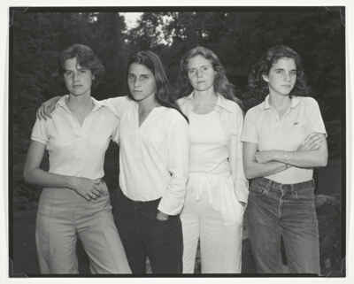 Heather Brown McCann, Mimi Brown, Bebe Brown Nixon, Laurie Brown, New Canaan, Conn.