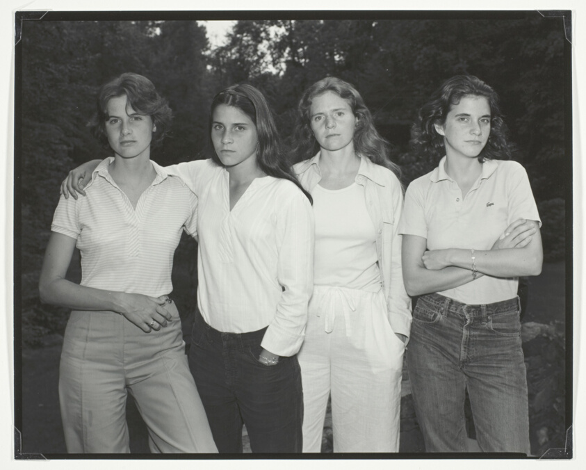 Heather Brown McCann, Mimi Brown, Bebe Brown Nixon, Laurie Brown, New Canaan, Conn.
