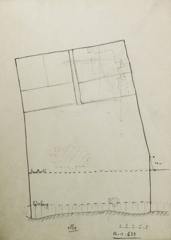 Hubbe House, Magdeburg, Germany, Site Plan and Details