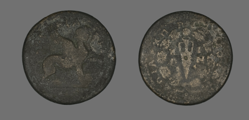 Coin Depicting a Sphinx