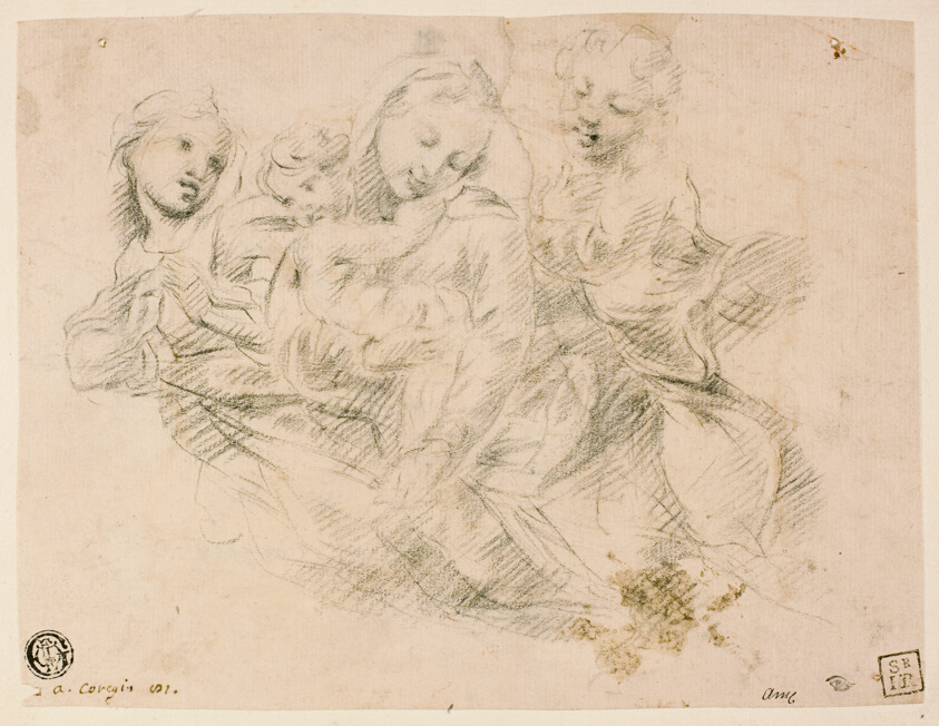 Madonna and Child with Two Angels