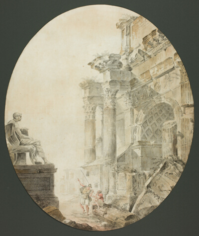 Arch of Constantine with Statue of Nero
