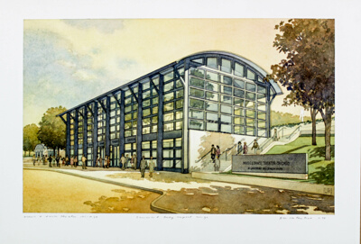 Proposed Chicago Music and Dance Theater, Chicago, Illinois, Rendering