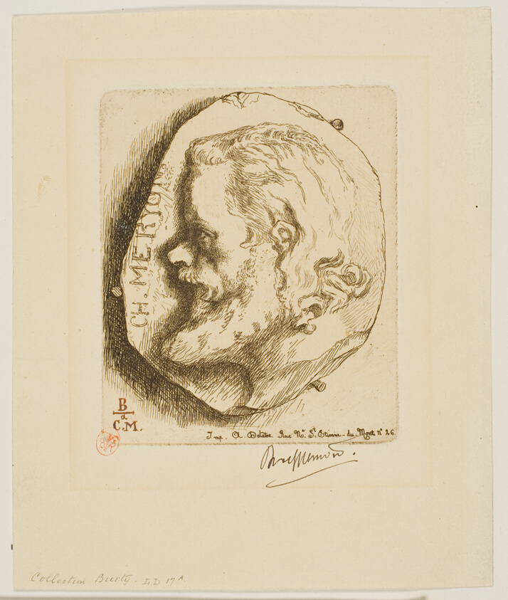 Portrait of Meryon in Profile