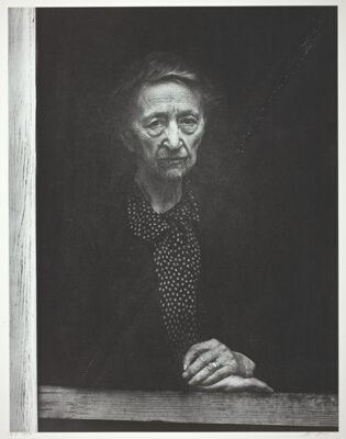 Woman Behind Screen Door, Independence, California