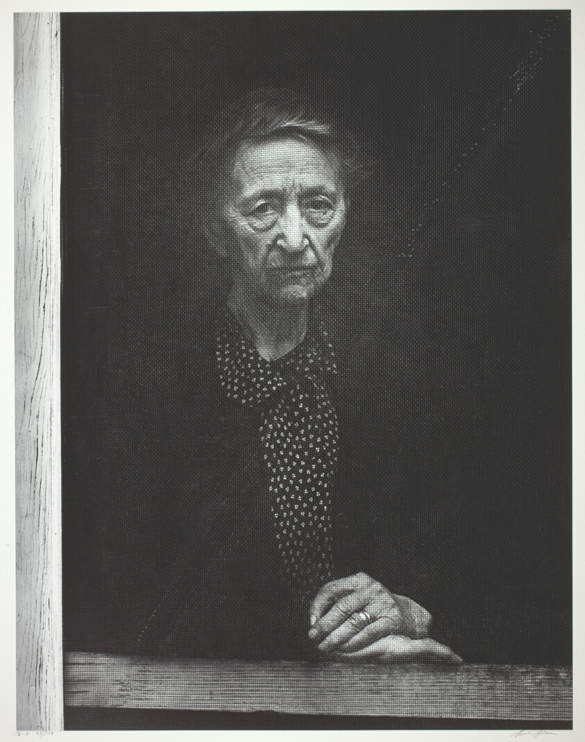 Woman Behind Screen Door, Independence, California