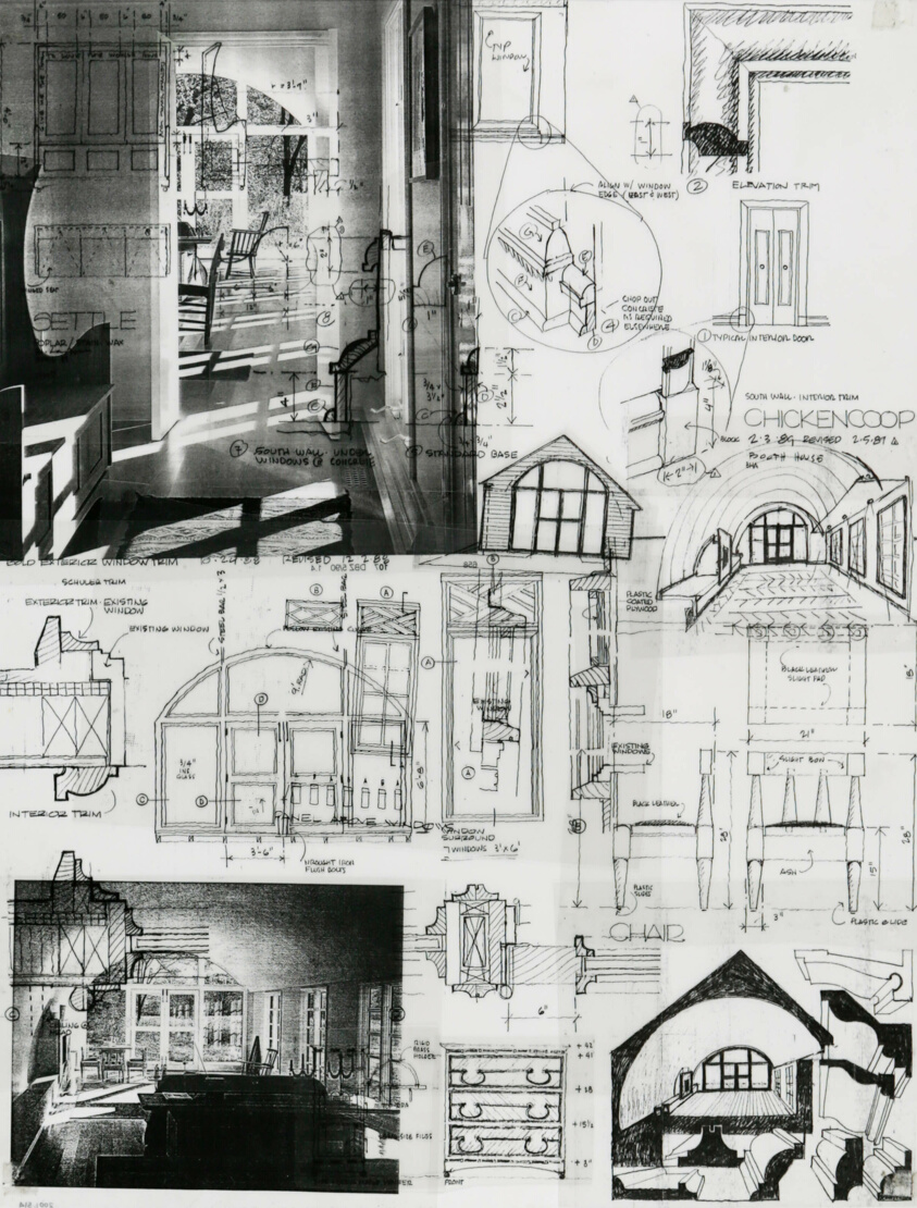 Laurence O. Booth House, Chicken Coop, Lake Bluff, Illinois, Presentation Collage