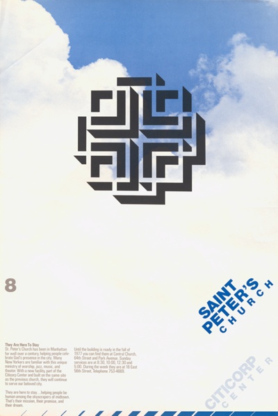 Saint Peter's Church, Citicorp Center 8, Poster