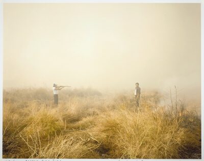 Desert Fire #153 (Man with Rifle), from the series, "Desert Cantos IV: The Fires" (1983-85)