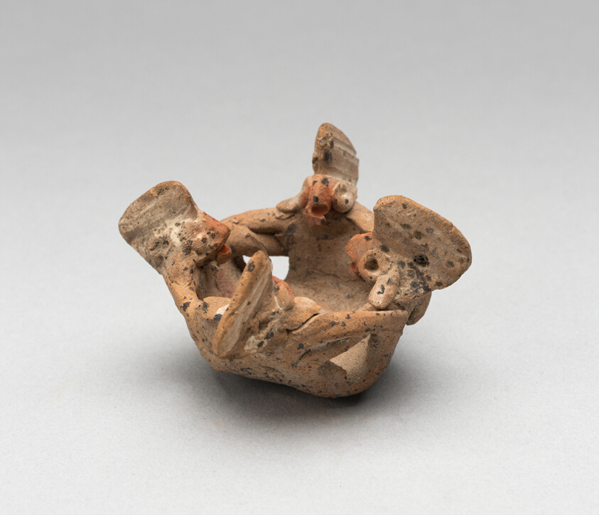 Miniature Group of Four Figures in a Circle with Linked Arms