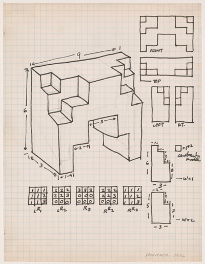 Study for Sculpture (5-Part Progression)