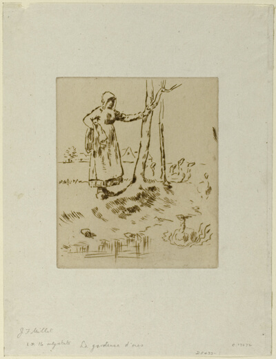 A Girl Minding Geese