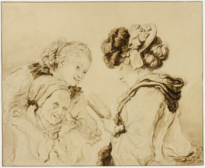 Margaruerite Gerard Reading to Her Mother and Rosalie Fragonard