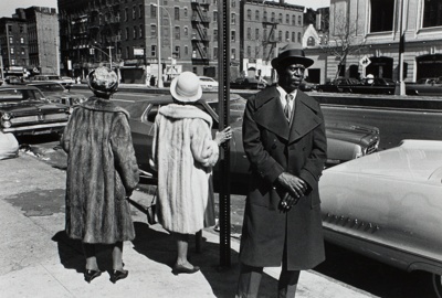 A Man and Two Women after a Church Service, from the series "Harlem, U.S.A."