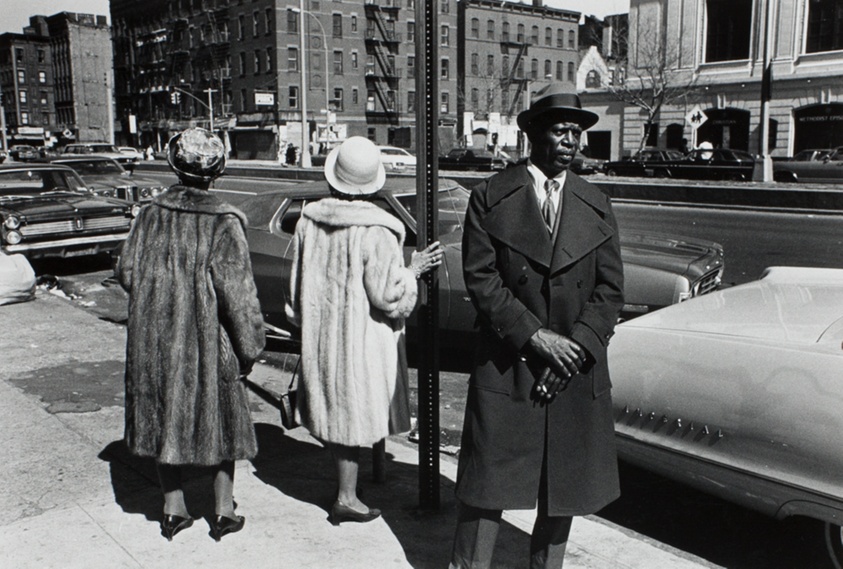 A Man and Two Women after a Church Service, from the series "Harlem, U.S.A."