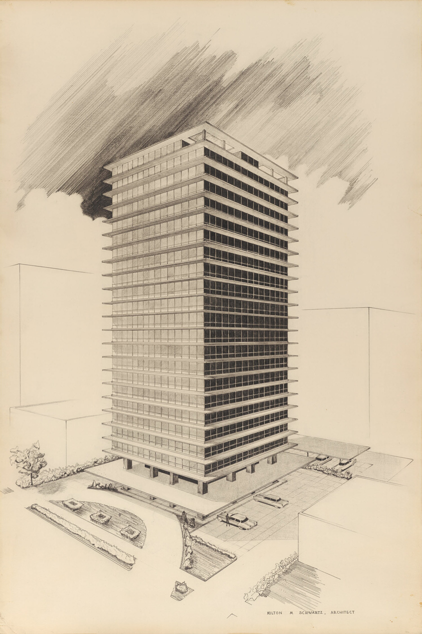 Three Twenty Oakdale Apartment Building, Chicago, Illinois, Perspective