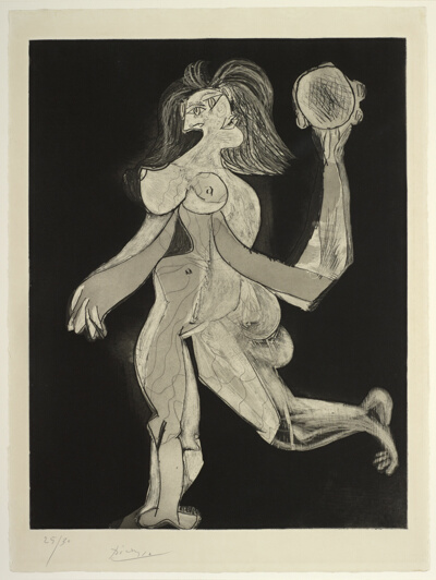 Woman with Tambourine