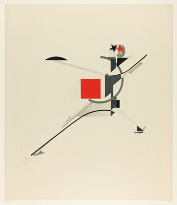 New Man, plate ten from Figurines: The Three-Dimensional Design of the Electro-Mechanical Show: "Victory over the Sun"