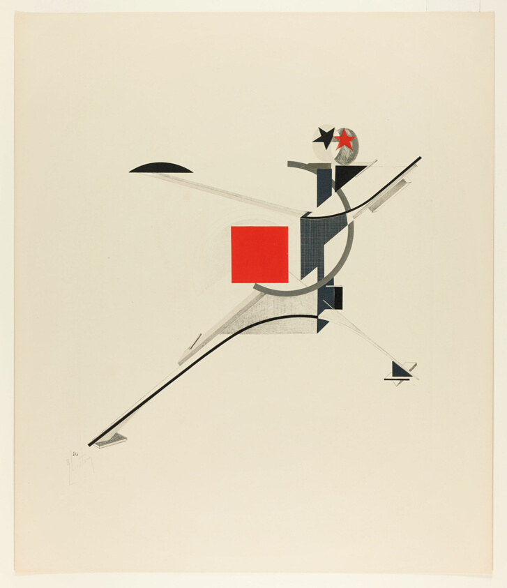 New Man, plate ten from Figurines: The Three-Dimensional Design of the Electro-Mechanical Show: "Victory over the Sun"