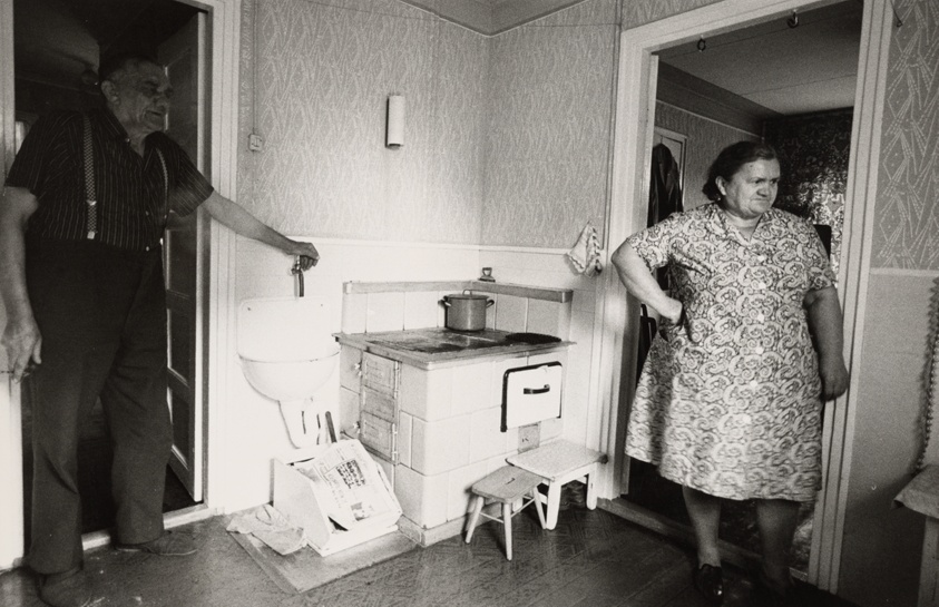 Wife in Kitchen with Hand on Hip, Katowice, Poland