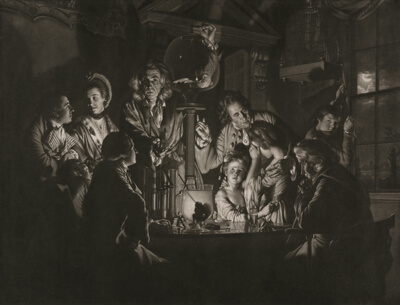 A Philosopher Shewing an Experiment on the Air Pump