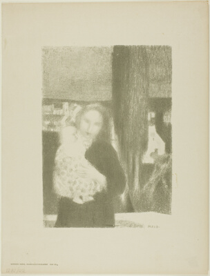 Mother and Child with Cypress Tree