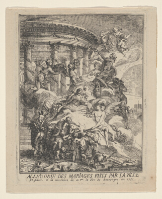 Allegorie des Mariages Faits par la Ville de Paris a la Naissance du Duc de Bourgogne