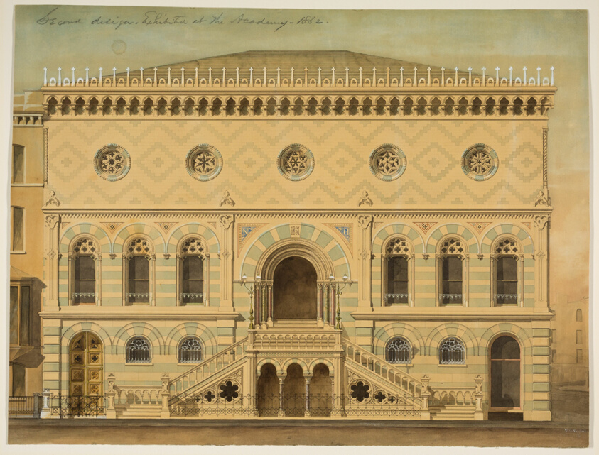 National Academy of Design Competition, New York, New York, South Elevation