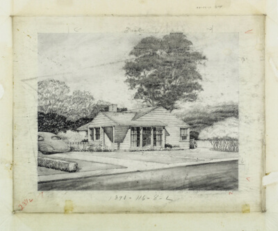 Residence Study #227, Perspective Rendering