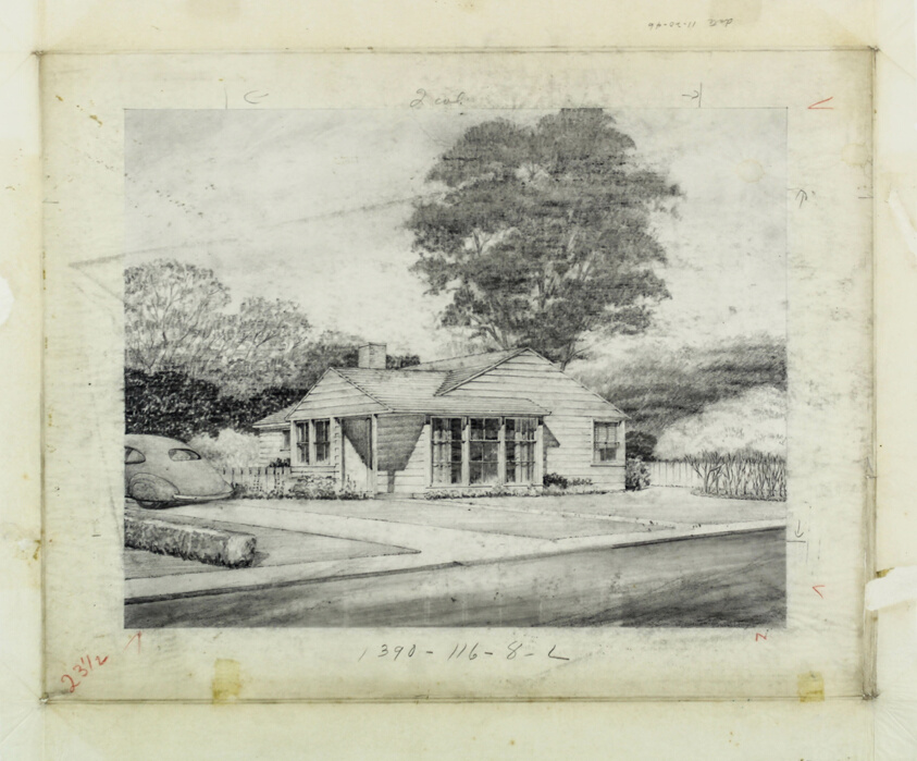 Residence Study #227, Perspective Rendering