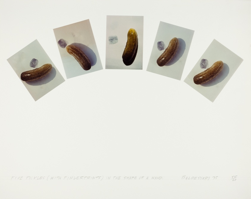 Five Pickles (with Fingerprints) in The Shape of a Hand