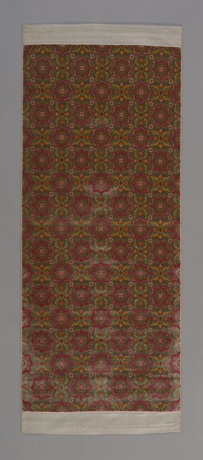 Length of voided velvet with Eight-pointed Star, Lotuses, and Carnations