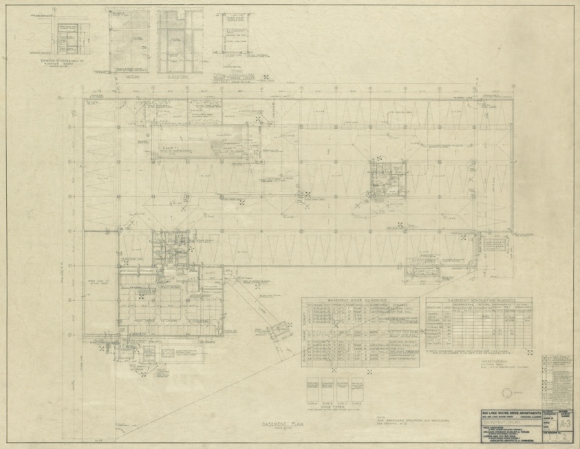 860–880 North Lake Shore Drive, Basement Plan