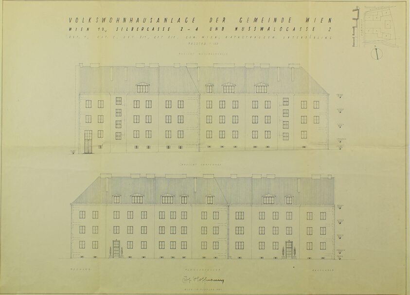 Apartment Building, Volkswohnhausanlage der Gemeinde, Vienna, Austria, Elevations