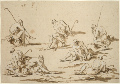 Study Sheet with Seated Figures