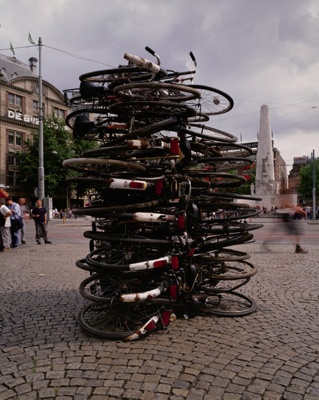 Pile of Bikes, Dam Square, Amsterdam