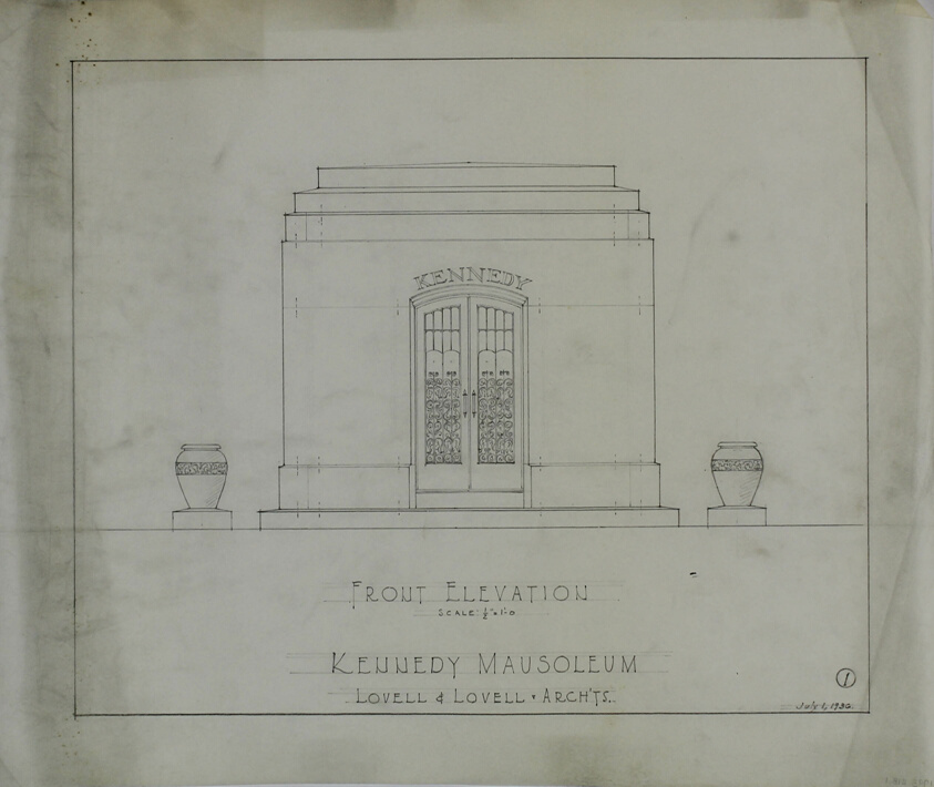 Kennedy Mausoleum, Preliminary and Final Design Drawings