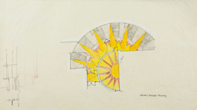 Little Village Academy, Chicago, Illinois, Entry Foyer Paving Plan Study