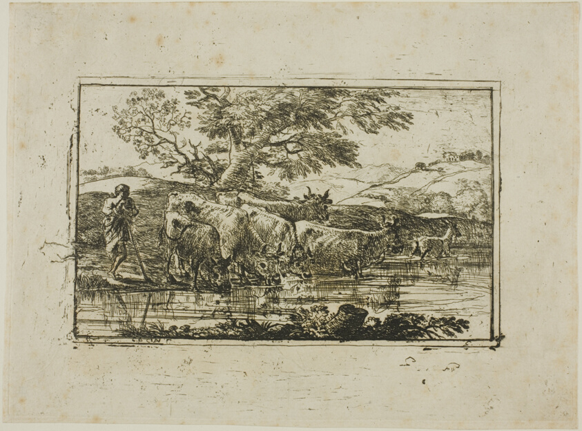 The Herd at the Watering Place