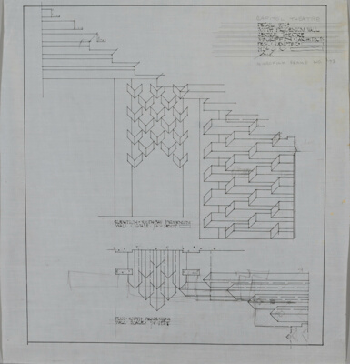 Capitol Theatre and Office Building, Melbourne, Australia, Plan and Elevation