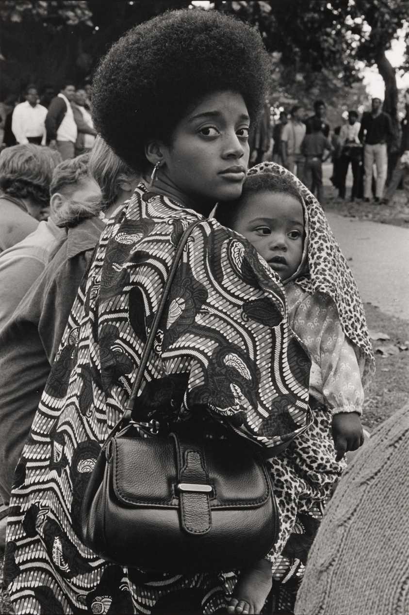 Mother and Child, Free Huey Rally, De Fremery Park, Oakland, from the series "Black Panthers"