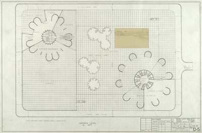 Park City, Denver, Colorado, Garden Level Site Plan, Working Drawing